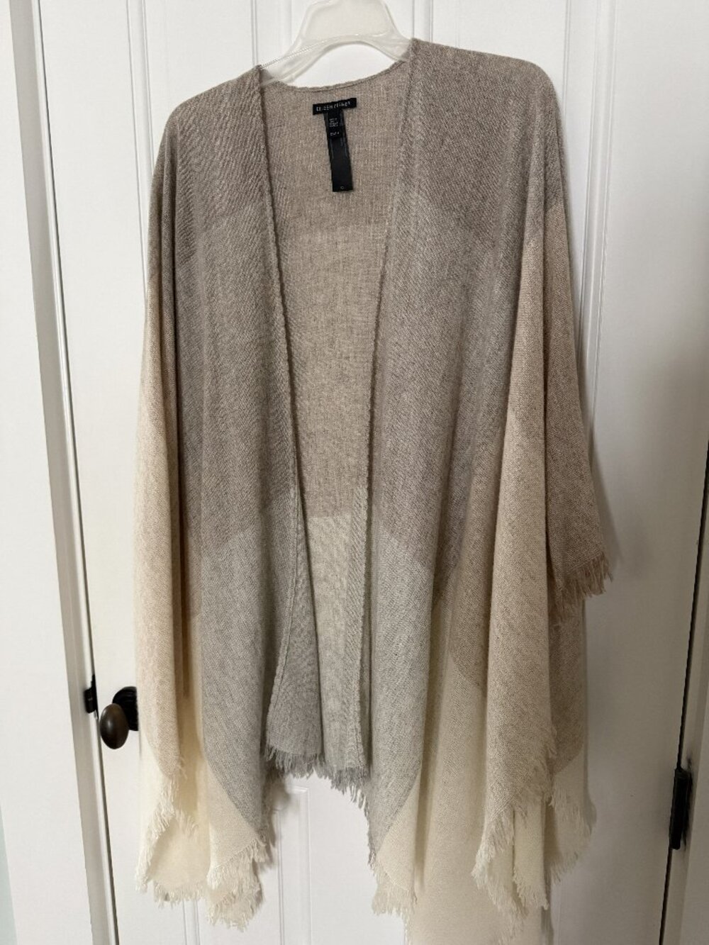 EUC Eileen Fisher Wool Blend Wrap- OS